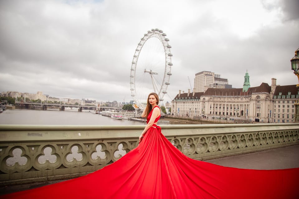 Flying dress professional photoshoot with pro photographer - The Red Flying Dress (Sizes S to L) and Why Wind Changes Everything