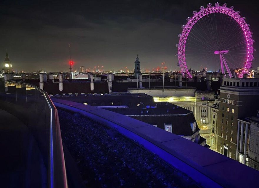 London Bridges Night Time Light Private Tour - London Eye lights from the Thames: why this timing works