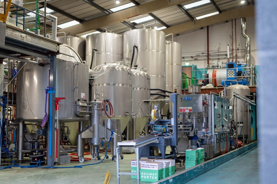 London: Craft Brewery Tour with Tasting of 4 Beers - Checking In at the Five Points Taproom (and How to Start Smoothly)