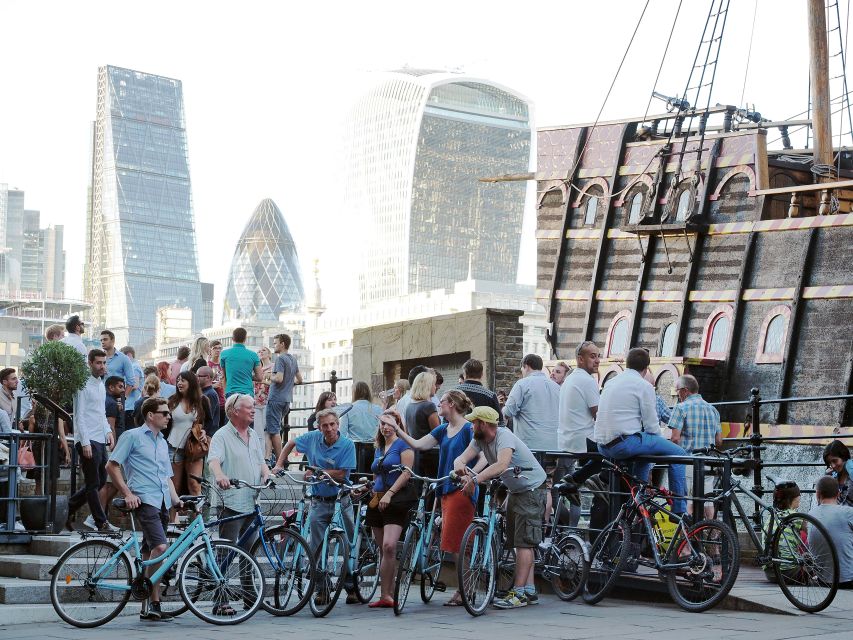 London: East London Town 3.5-Hour Bike Tour - South Bank Sights: Gabriel’s Wharf, the new Globe, and Golden Hinde