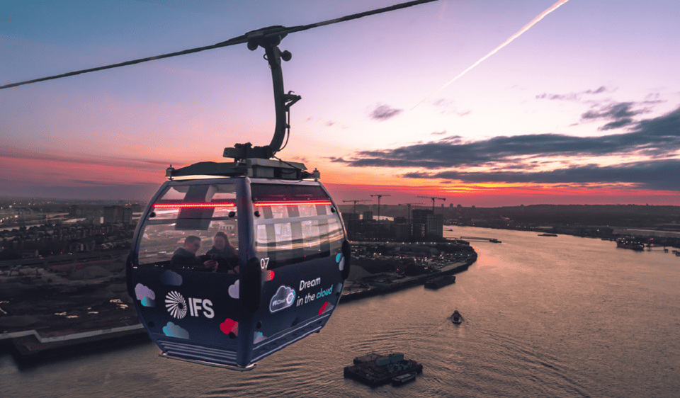 London: IFS Cloud Cable Car Champagne Experience - Champagne at the Greenwich Peninsula Terminal: What’s Served and When